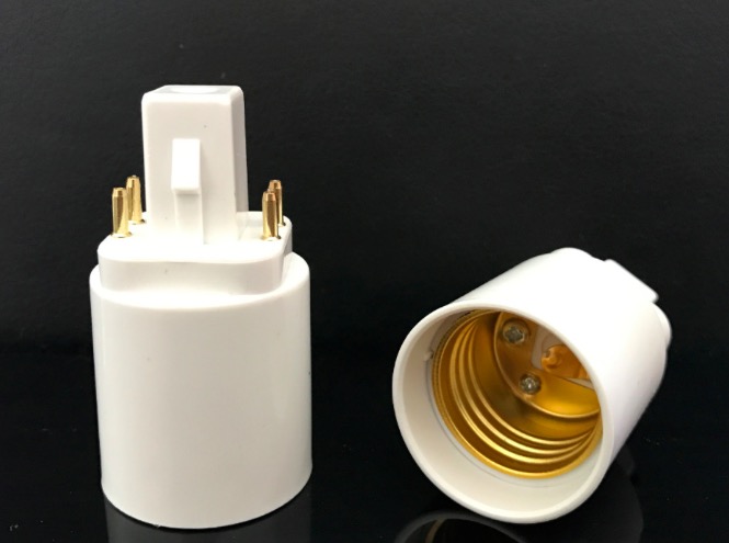 Adapter G24 / GX24Q (4-pin) → E27